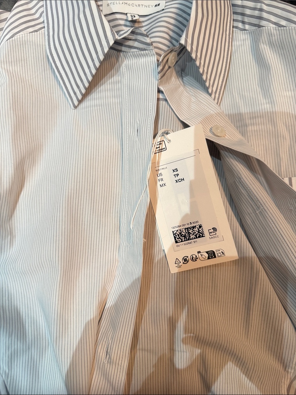 Cotton Poplin Striped Shirt Dress - Casual Button-Down - Picture 7 of 8